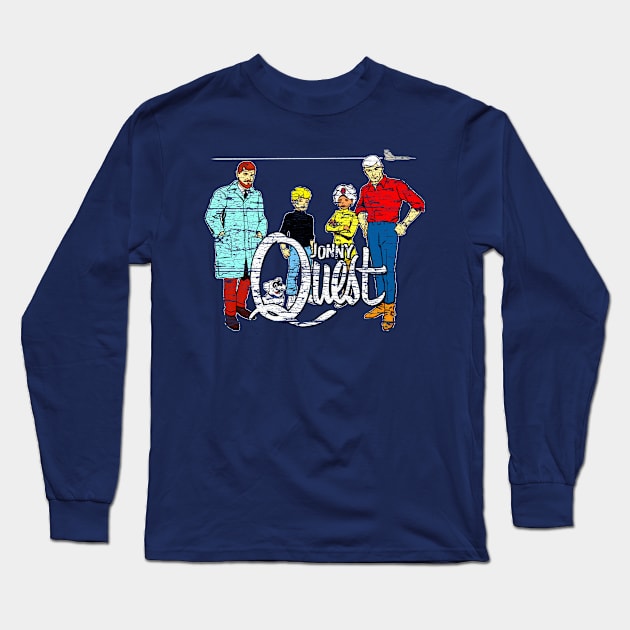 Jonny Quest - weathered board distressed Long Sleeve T-Shirt by woodsman